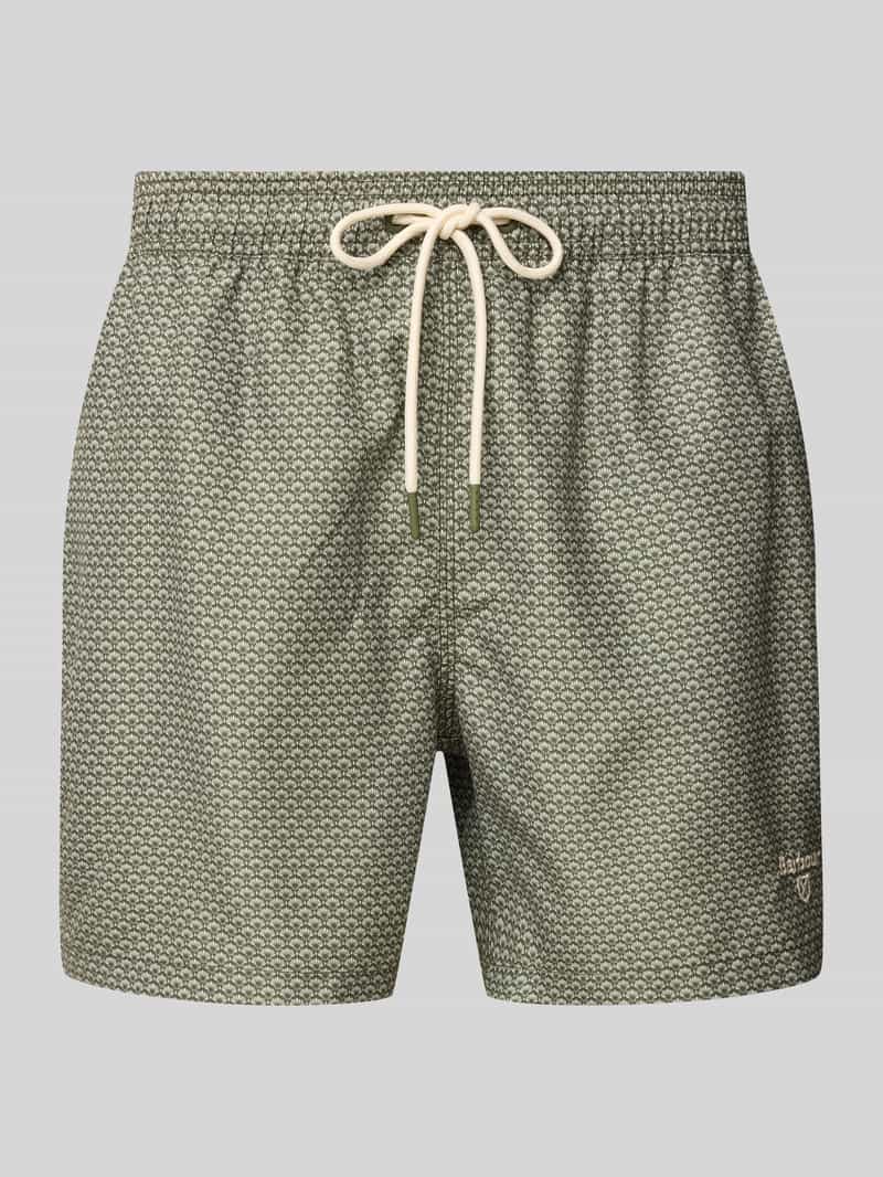 Barbour Zwembroek met labelstitching