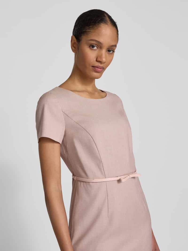 Christian Berg Woman Selection Knielange jurk met tailleriem