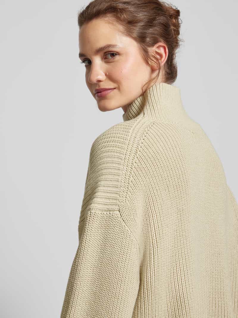 Calvin Klein Jeans Gebreide pullover met opstaande kraag