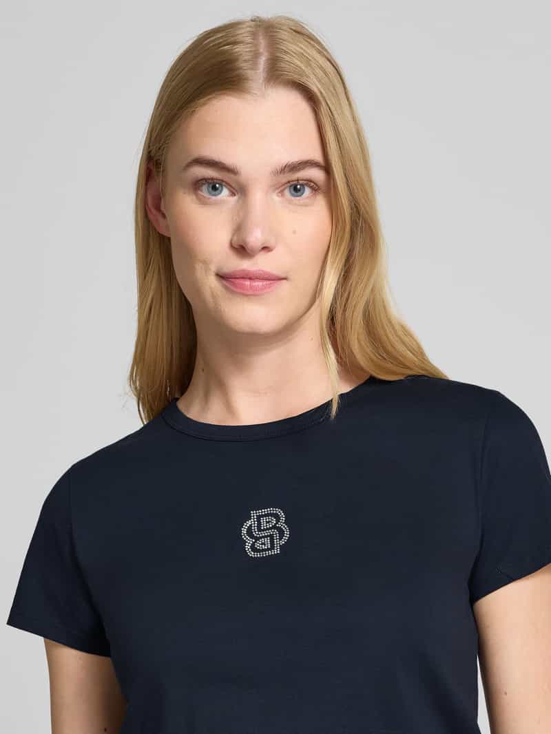 Boss T-shirt met labeldetail model 'Eventsa'