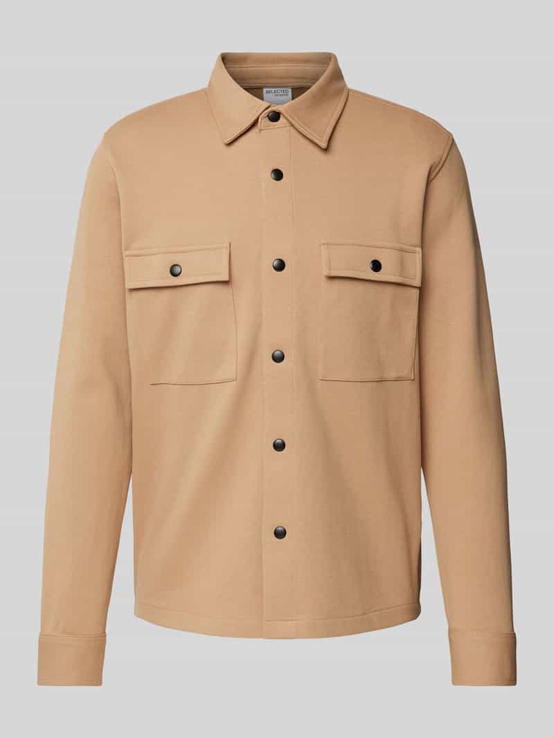 Overhemdjack met borstzakken model 'JACKIE'