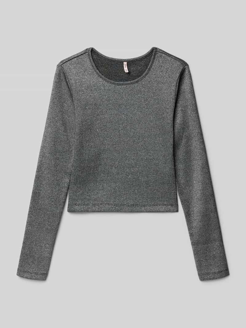 Only Slim fit shirt met lange mouwen van katoenmix model 'TRINNY'