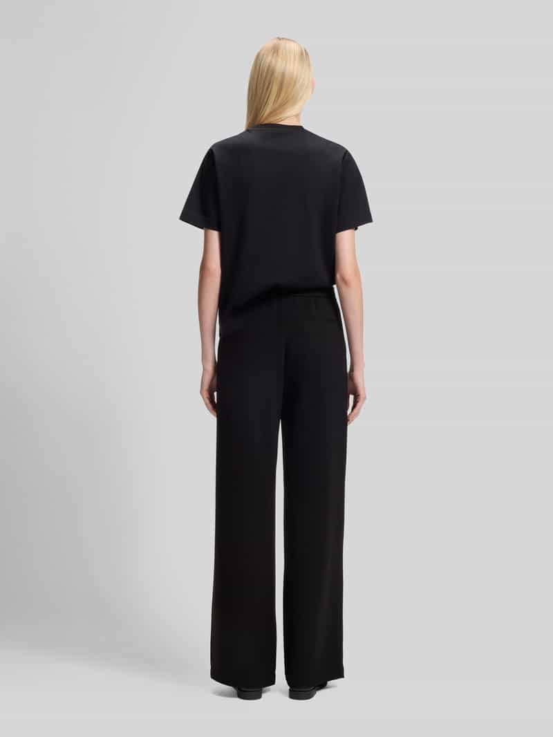 Boss relaxed fit wijde broek van Japanse crêpe