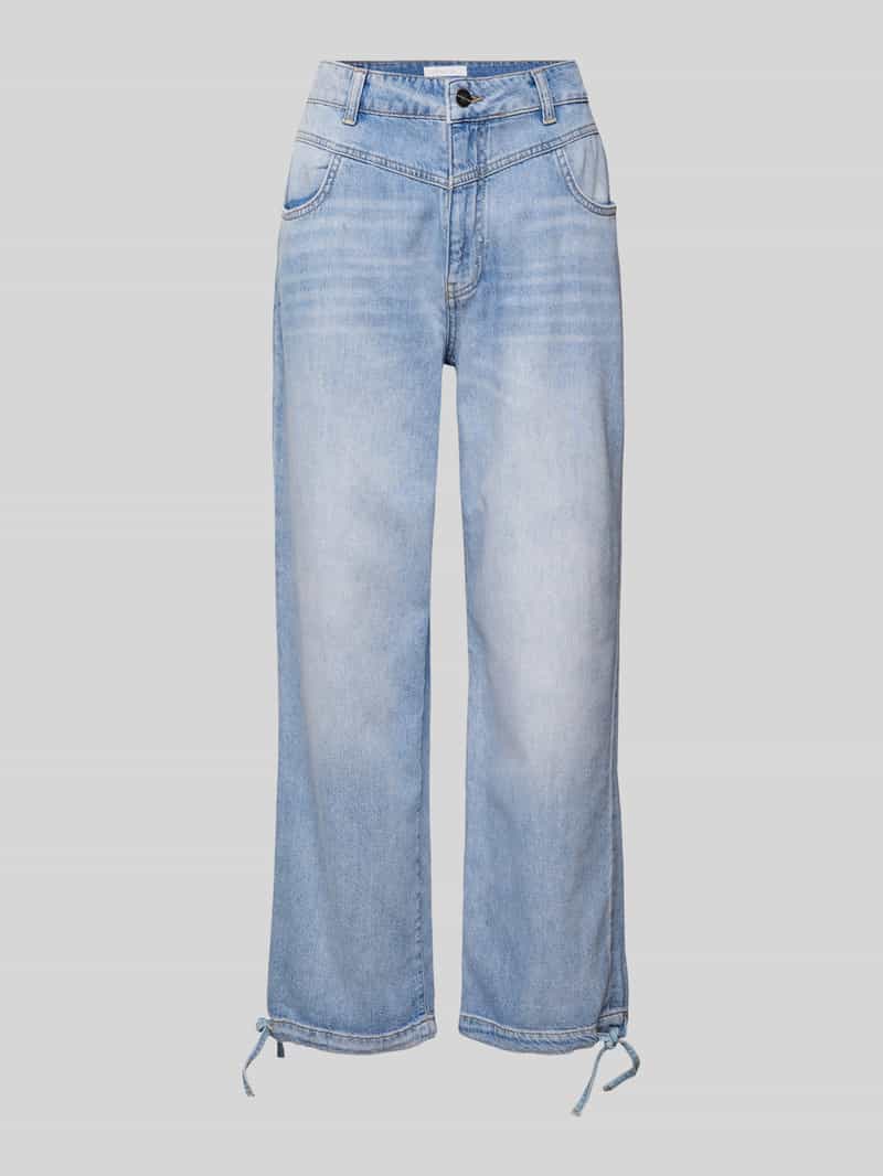 Rich & Royal Regular fit jeans met tunnelkoord