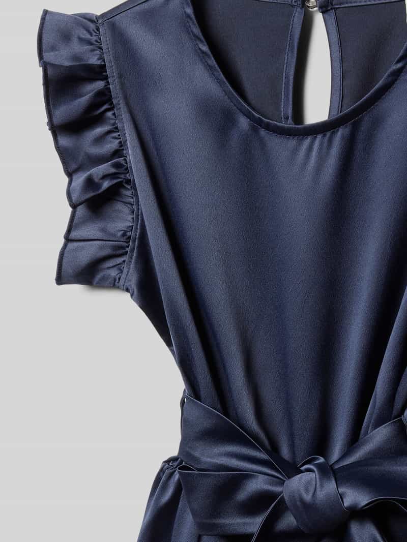Blue Effect Jurk met strikceintuur