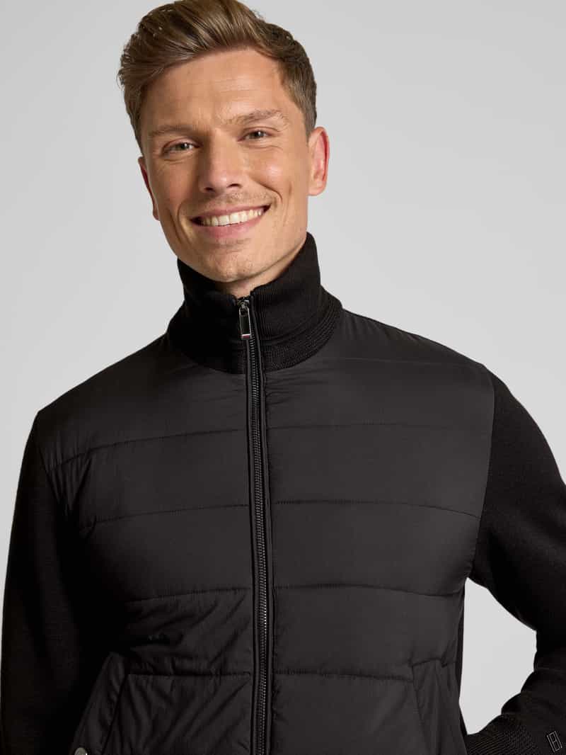 Tommy Hilfiger Regular fit gebreid jack met wol