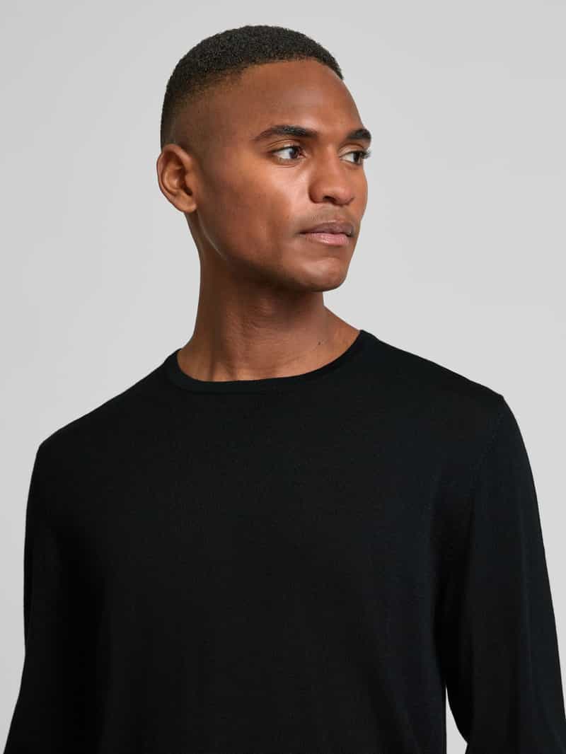 Profuomo Wollen pullover met ronde hals