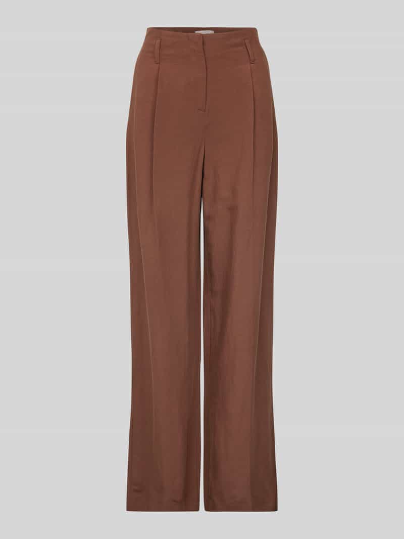 Christian Berg Woman Selection Wide leg bandplooibroek en riemlussen