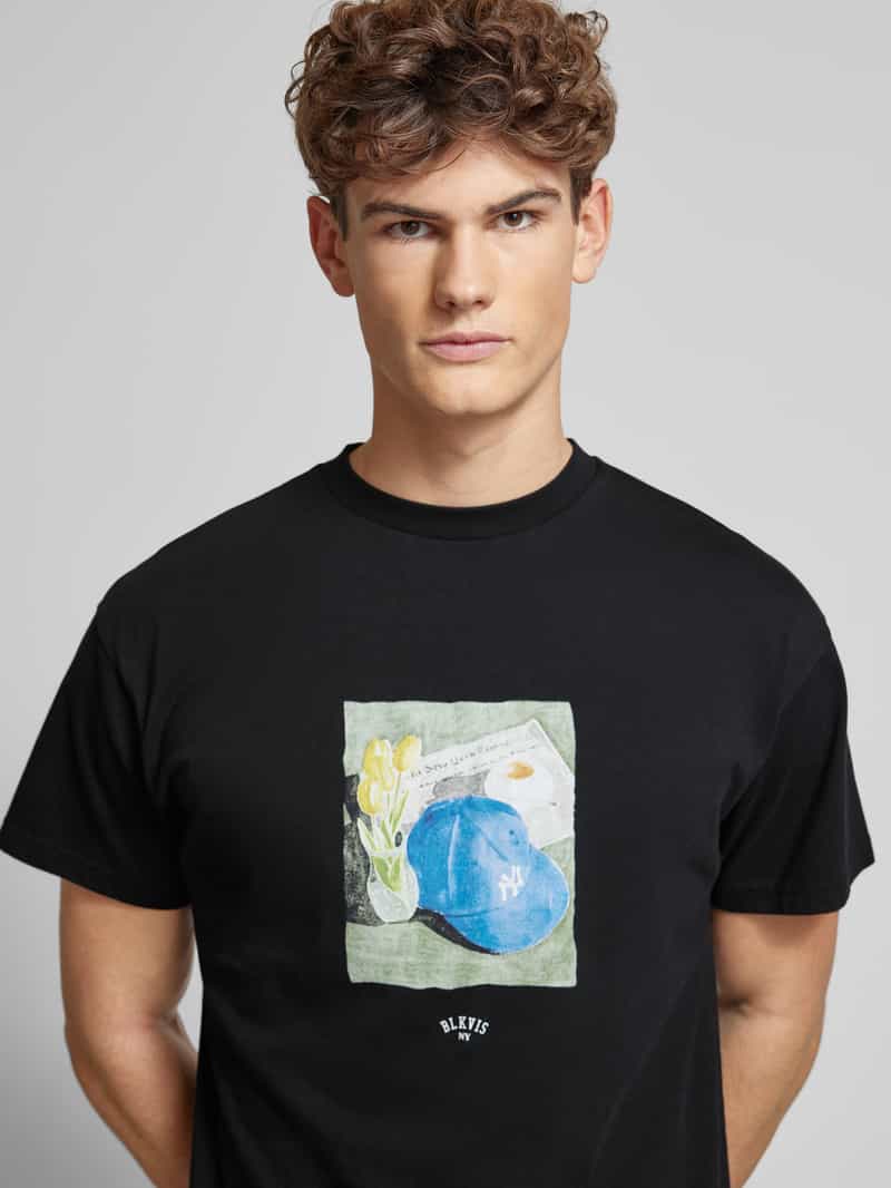 BLKVIS T-shirt met labelprint
