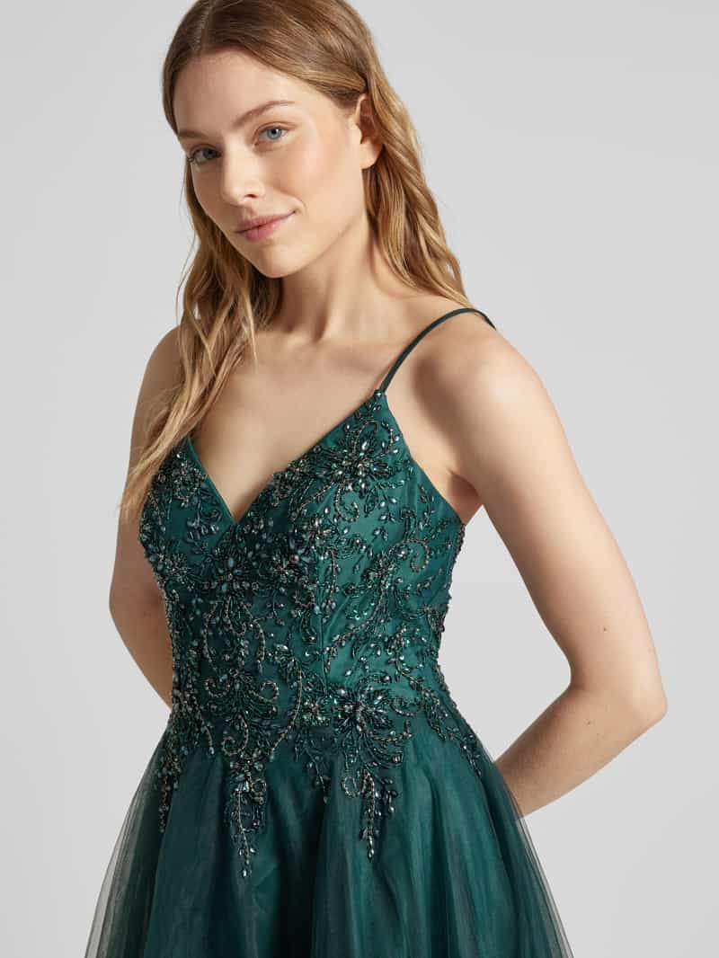 luxuar Avondjurk met strass-steentjes