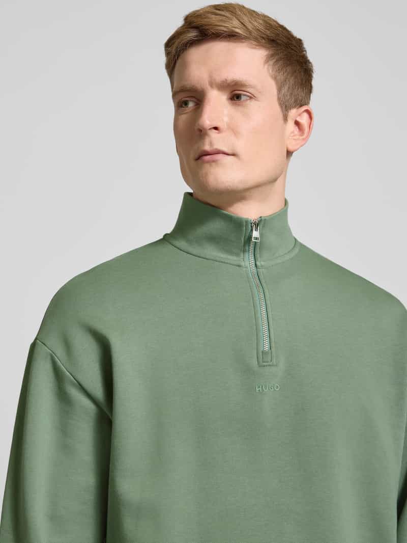HUGO Sweatshirt met labelprint model 'Durty'