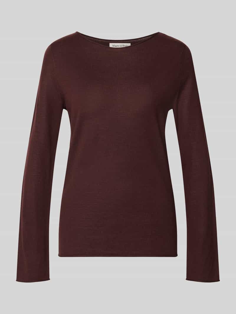 Marc O'Polo Regular Fit Pullover aus reiner Schurwolle in Bordeaux, Größe XXL 2099970XXL