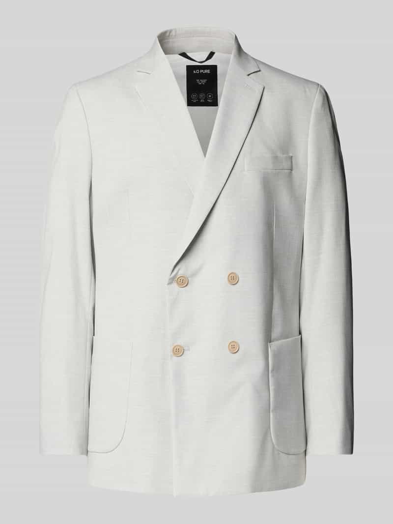 s.Oliver BLACK LABEL Regular fit colbert met dubbele knoopsluiting