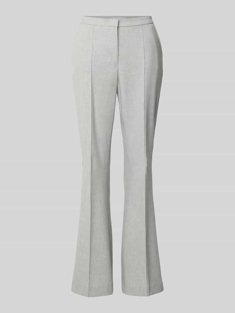 RAFFAELLO ROSSI Flared stoffen broek met siernaden en viscoe model 'DORO'