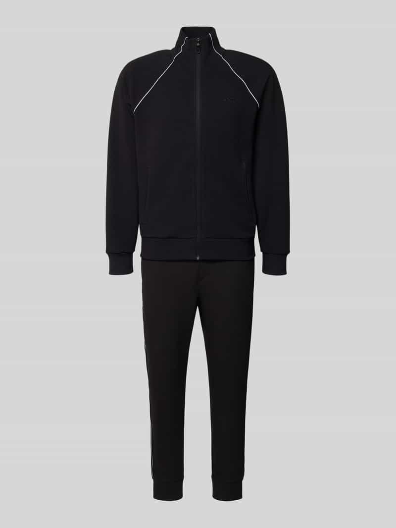 Regular fit sweatpak van katoenmix, model 'TRACKSUIT SET'