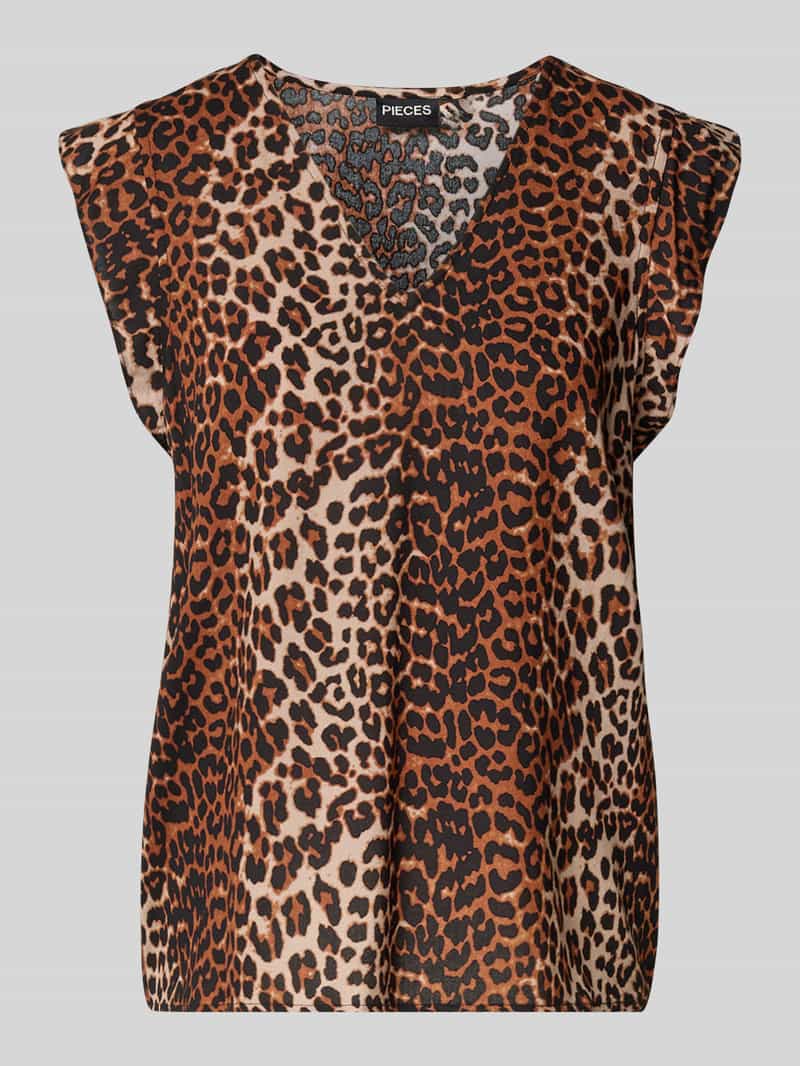 Pieces Regular fit blousetop met kapmouwen model 'NYA'