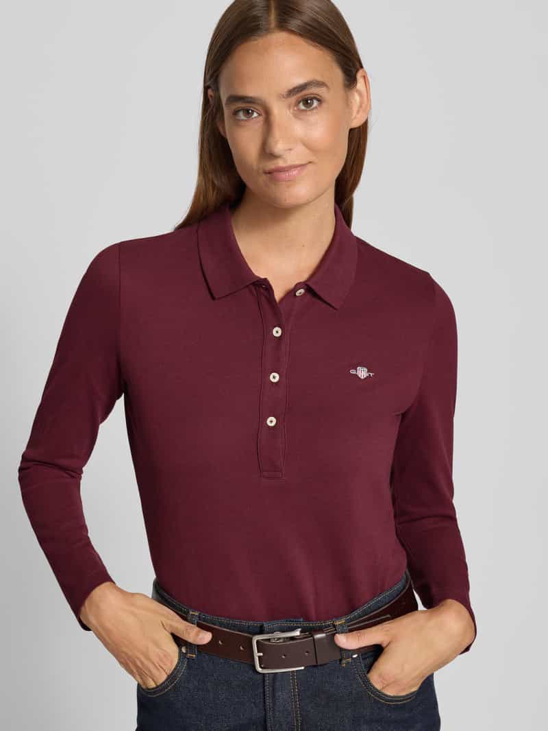 Gant Shirt met lange mouwen en platte kraag