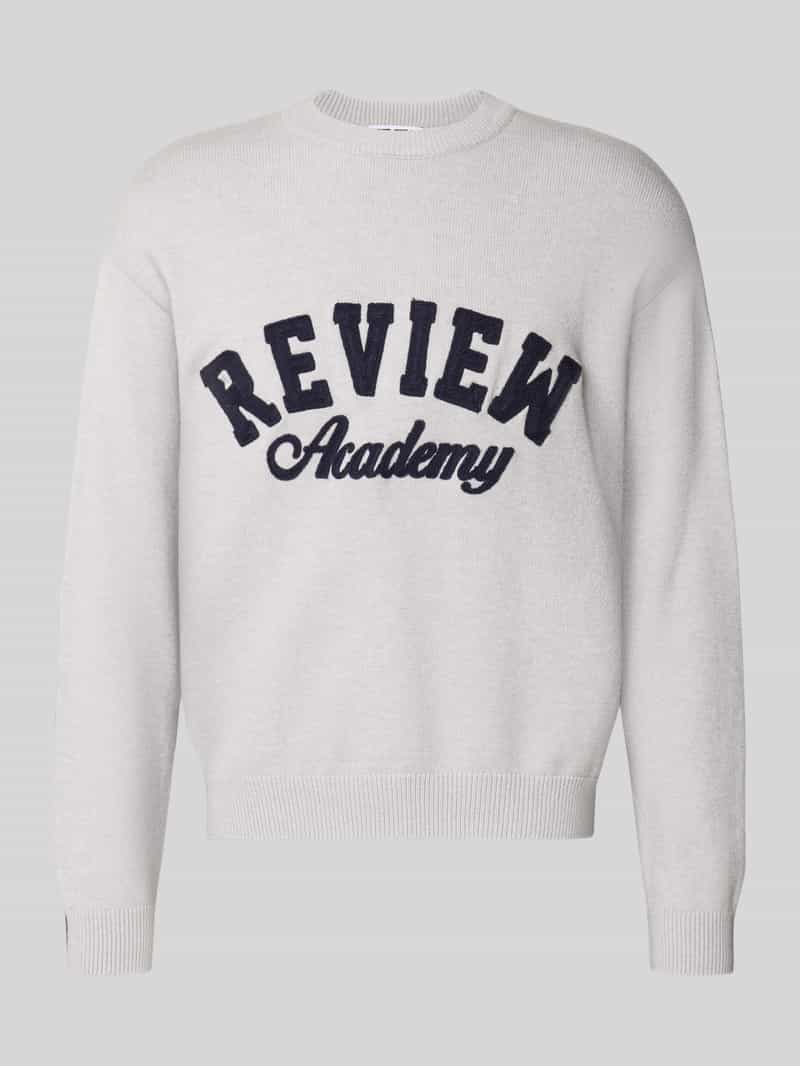 REVIEW Gebreide pullover met ribboorden