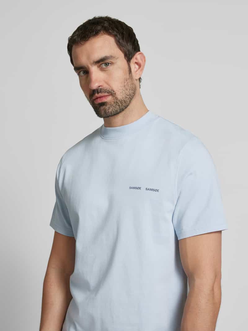 Samsøe T-shirt met labelprint model 'NORSBRO'
