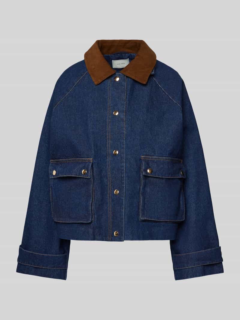 NEO NOIR Jeansjack met opgestikte klepzakken model 'Vista'