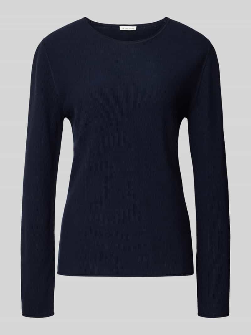 Tom Tailor Regular fit gebreide pullover van een mix van katoen en viscose