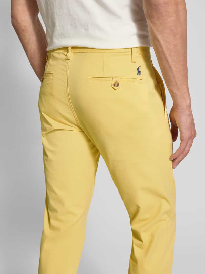 Polo Ralph Lauren Regular fit chino met knoop- en ritssluiting