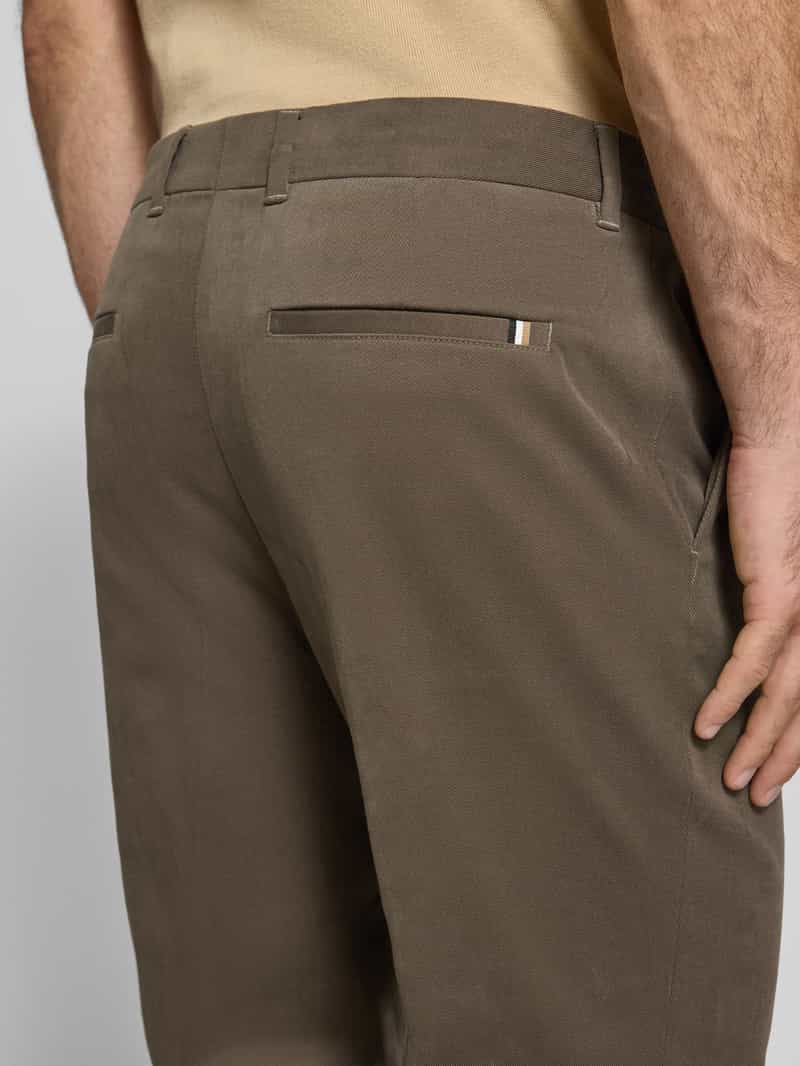 Boss Tapered broek van mini-corduroy model 'PERIN'