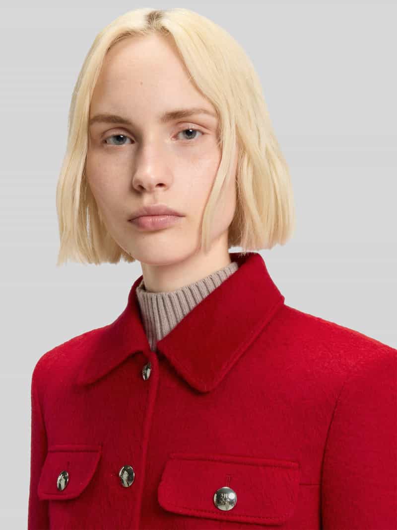 HUGO Boxy fit korte blazer met wol model 'AGESIA'