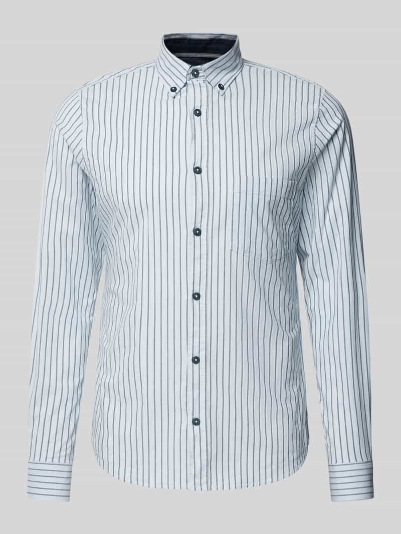 s.Oliver RED LABEL Slim fit vrijetijdsoverhemd met borstzak