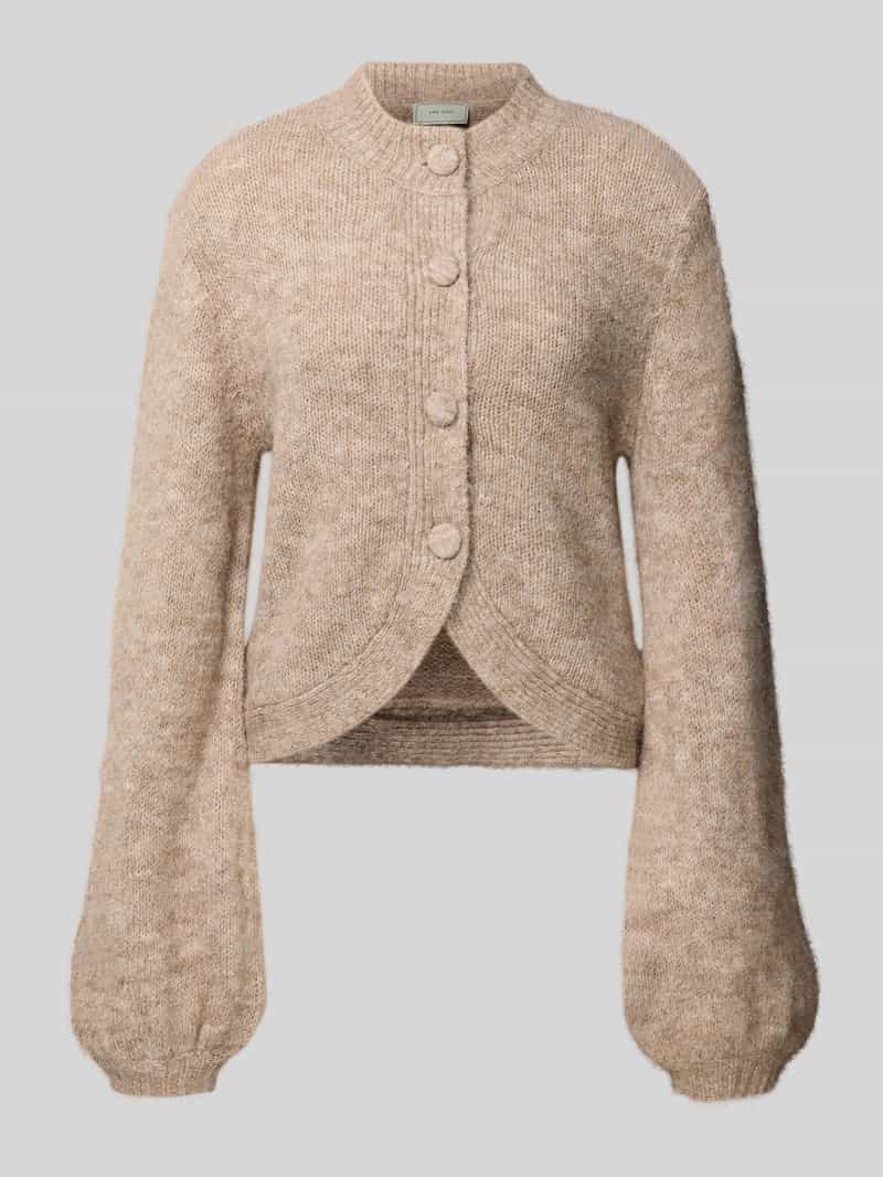NEO NOIR Gebreid jack met opstaande kraag model 'Gio Fluffy'