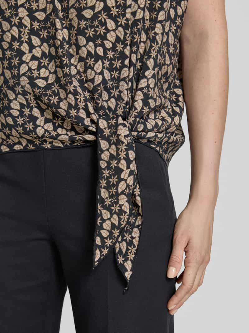 Christian Berg Woman Relaxed fit blouse met knoopdetail