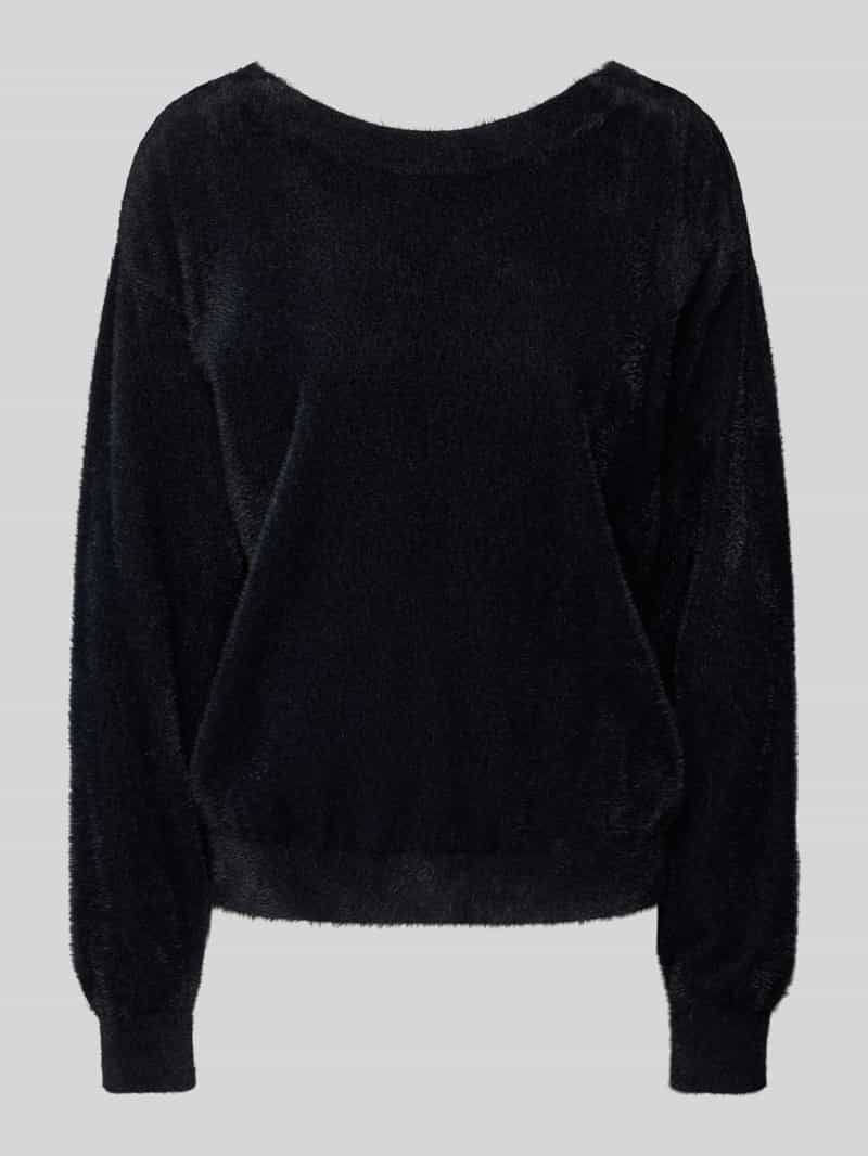 Tom Tailor Denim Regular fit gebreide pullover met fijn angoragaren