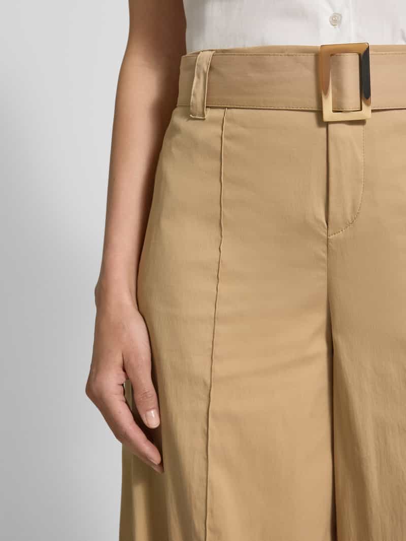 MAC Stoffen broek met riem en steekzakken model 'Carletta'