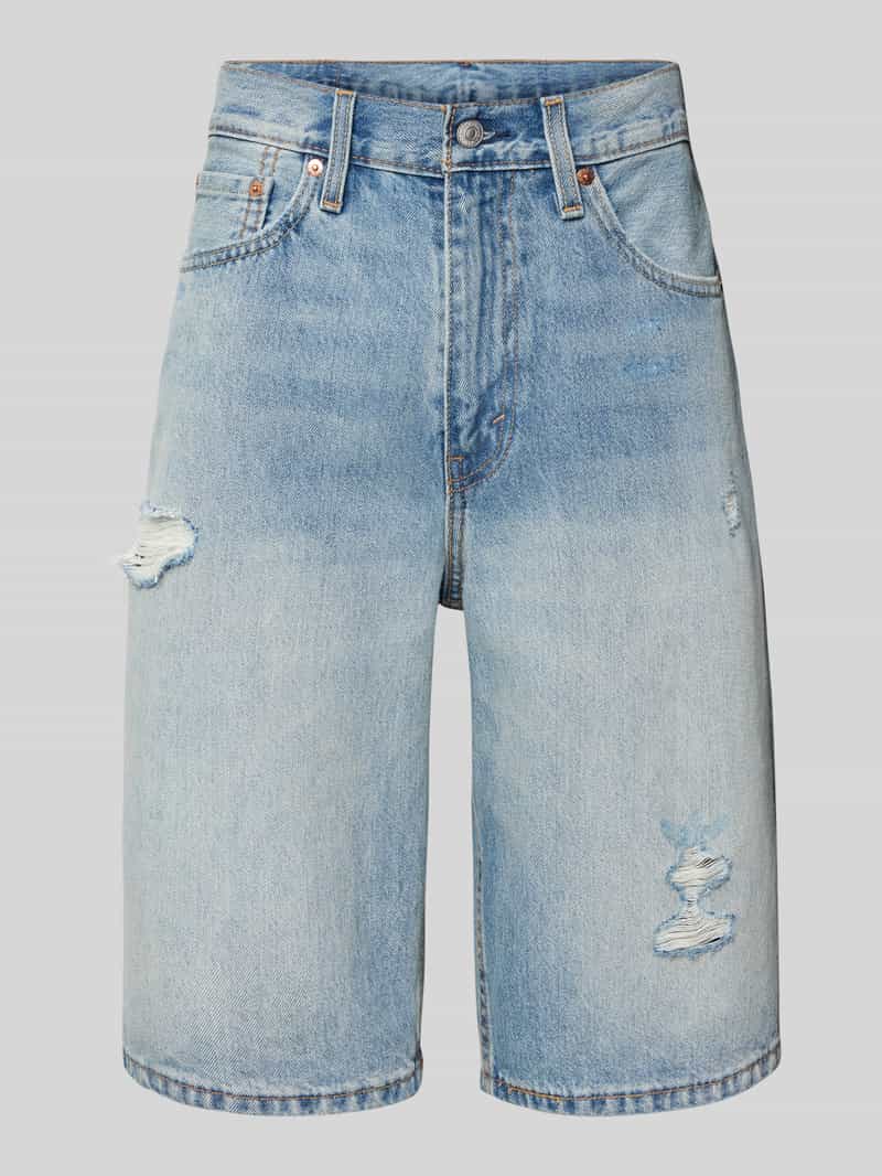 Levi's Loose fit korte jeans in destroyed-look