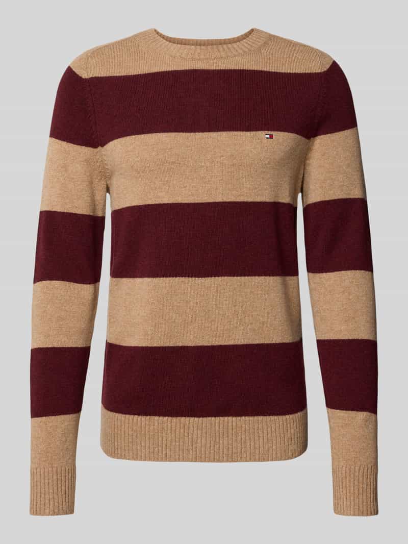 Tommy Hilfiger Regular fit gebreide pullover van het fijnste wol