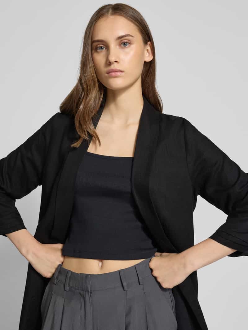 Pieces Regular fit blazer van een mix van viscose en linnen model 'PIA BOSELLA'