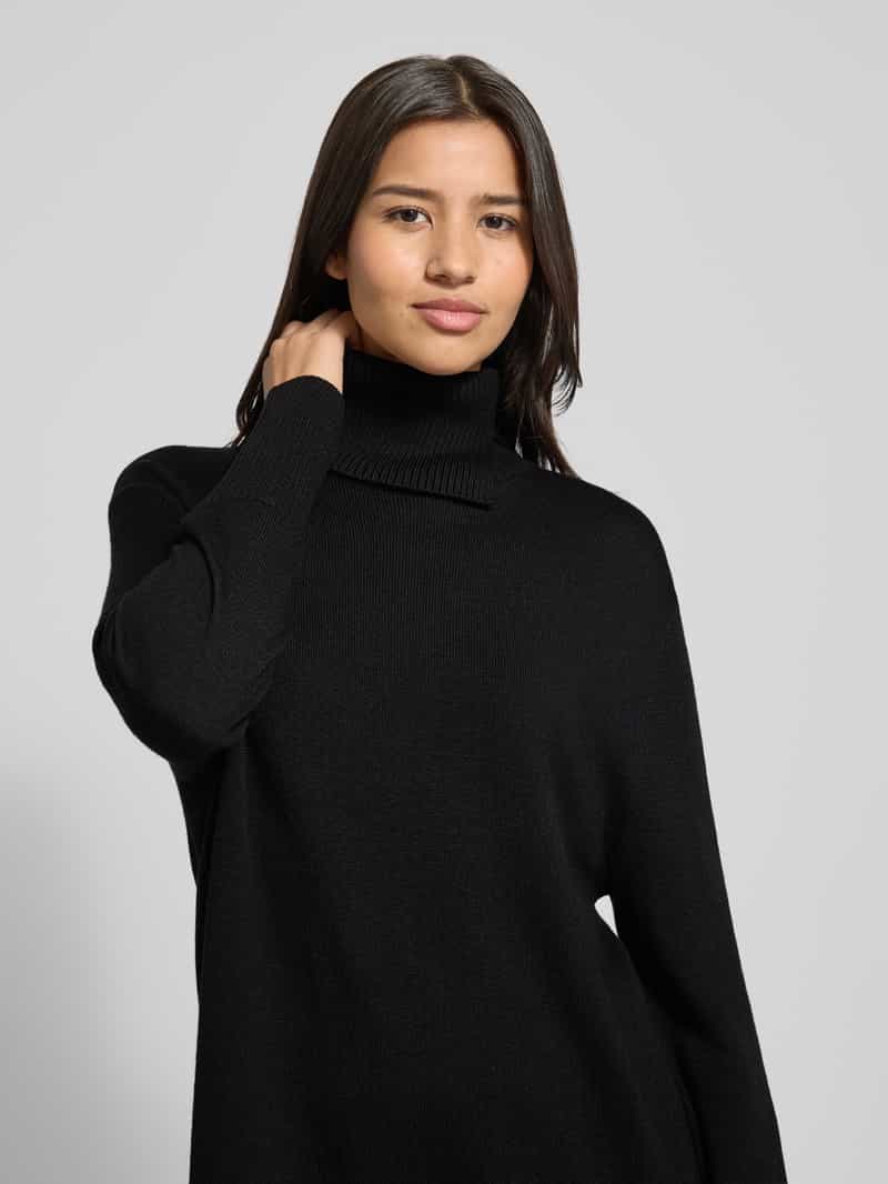 Boss Orange Relaxed fit gebreide jurk van scheerwolmix model 'FERINGATESSA'