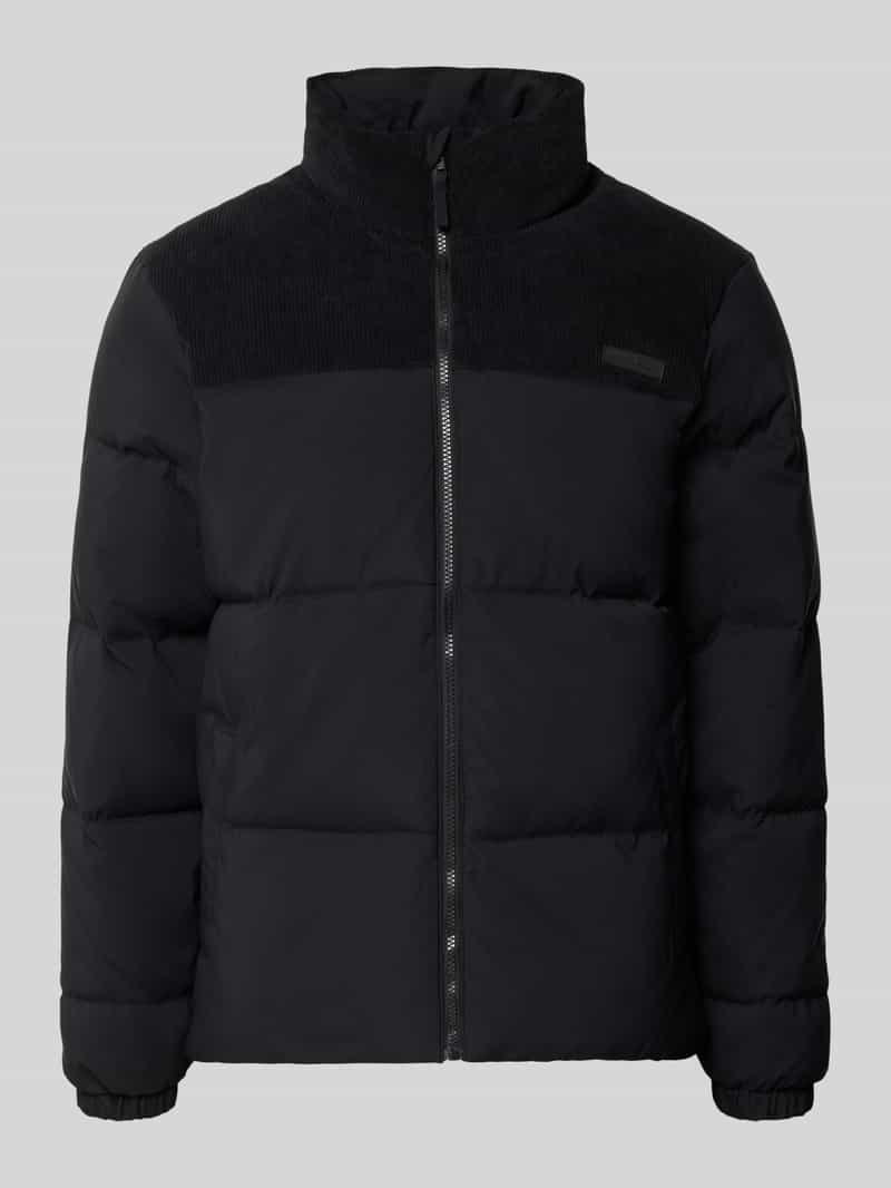 Blend Gewatteerd jack met opstaande kraag en steekzakken