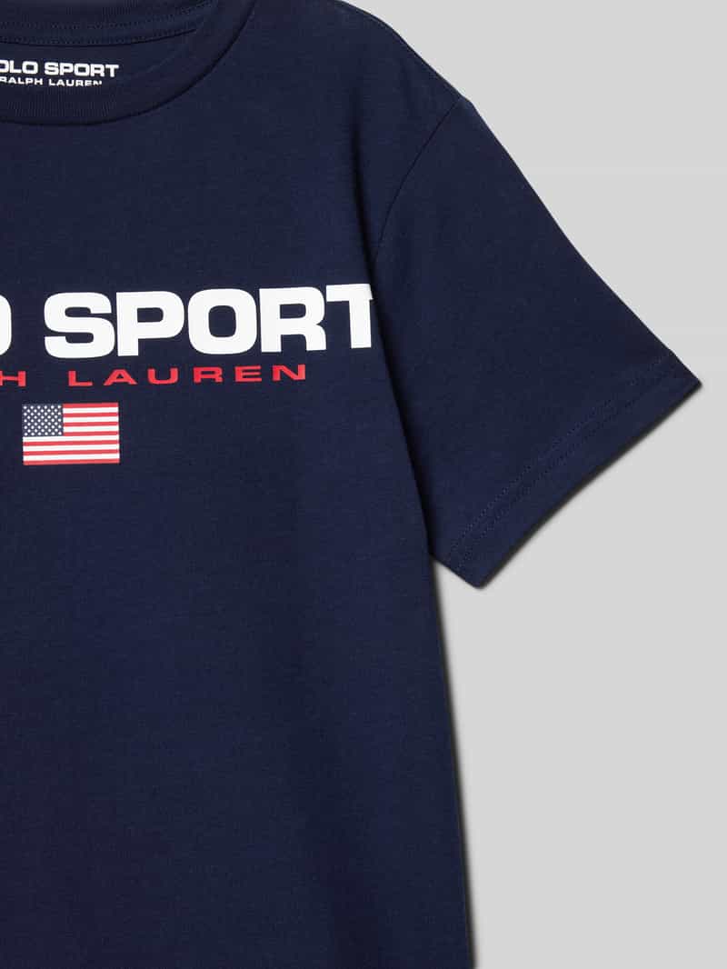 Polo Sport T-shirt met labelprint
