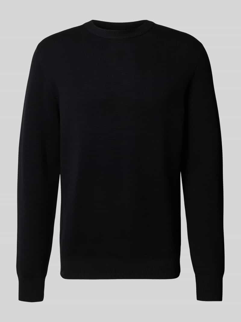 casual friday Gebreide pullover met ronde hals model 'THEO'