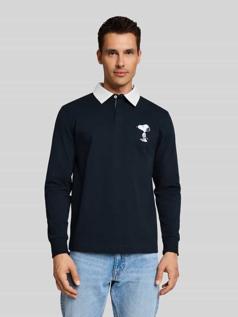 Tom Tailor Poloshirt van puur katoen met peanuts -print