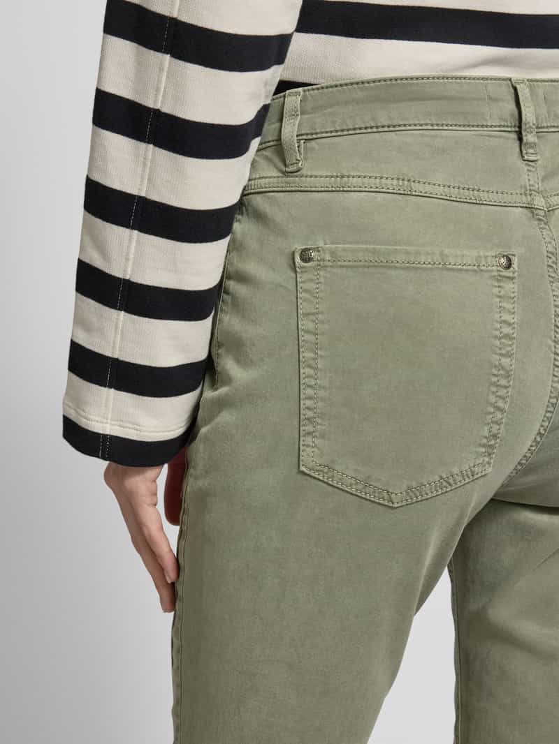 monari Slim fit broek met opgestikte zakken