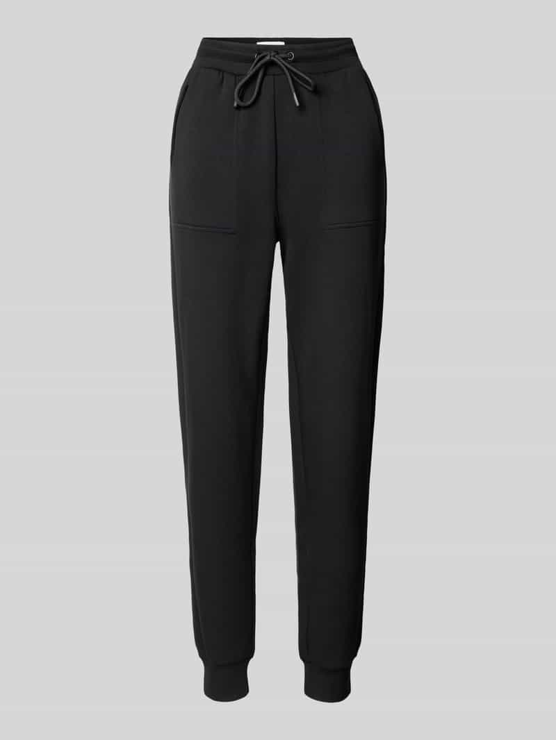 FYNCH-HATTON Slim fit sweatpants met tunnelkoord