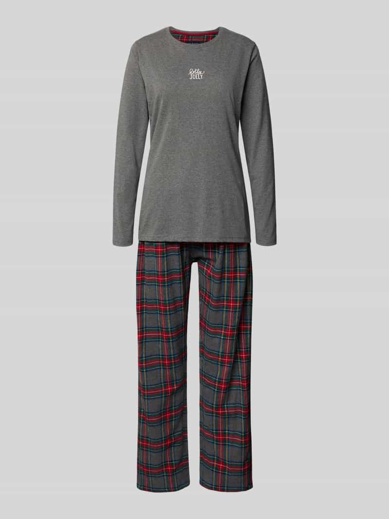 happy shorts Pyjama met ronde hals model 'XMAS'