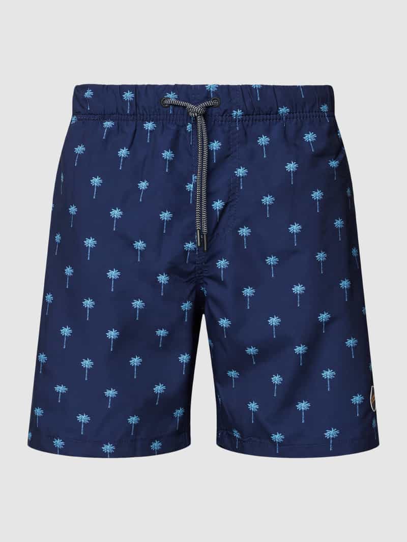 Zwembroek met motiefprint, model 'palm' Shiwi