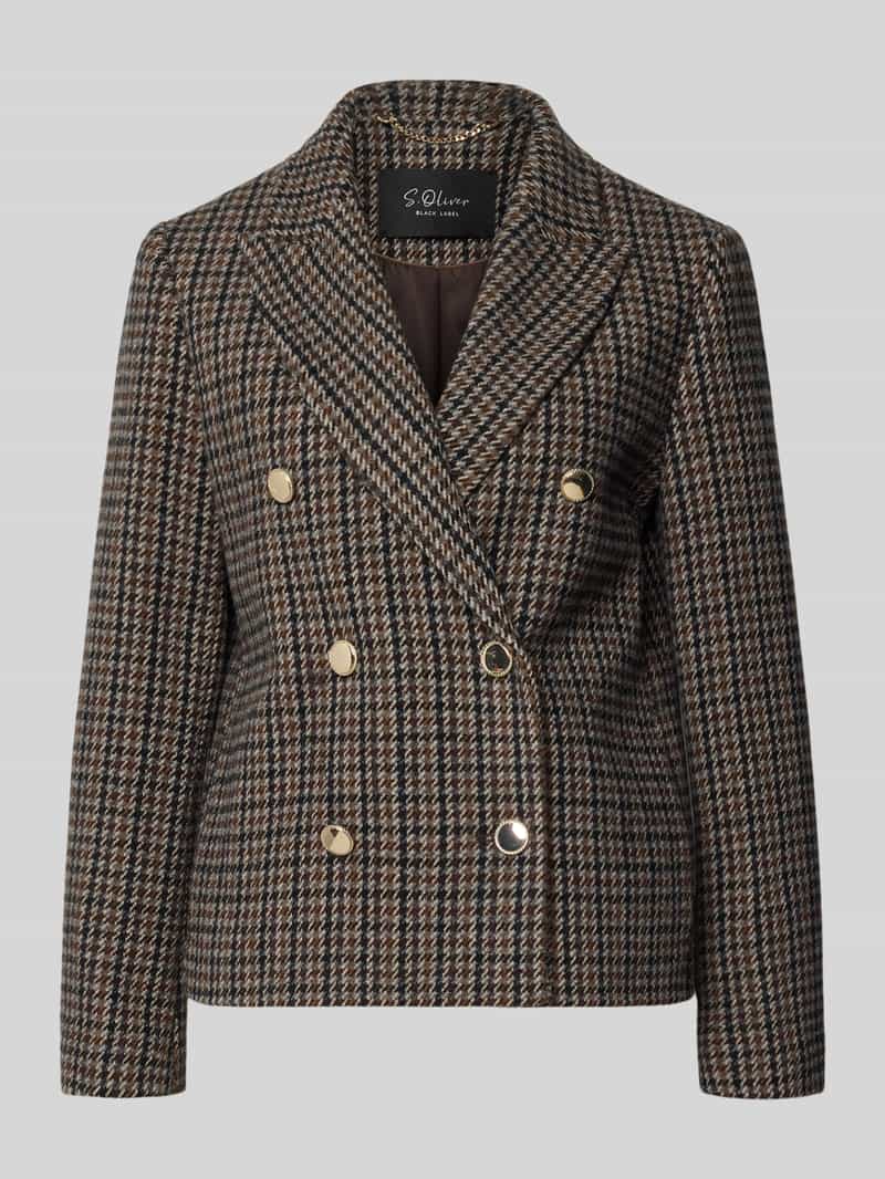 s.Oliver - female - Blazer met hanenpootmotief
