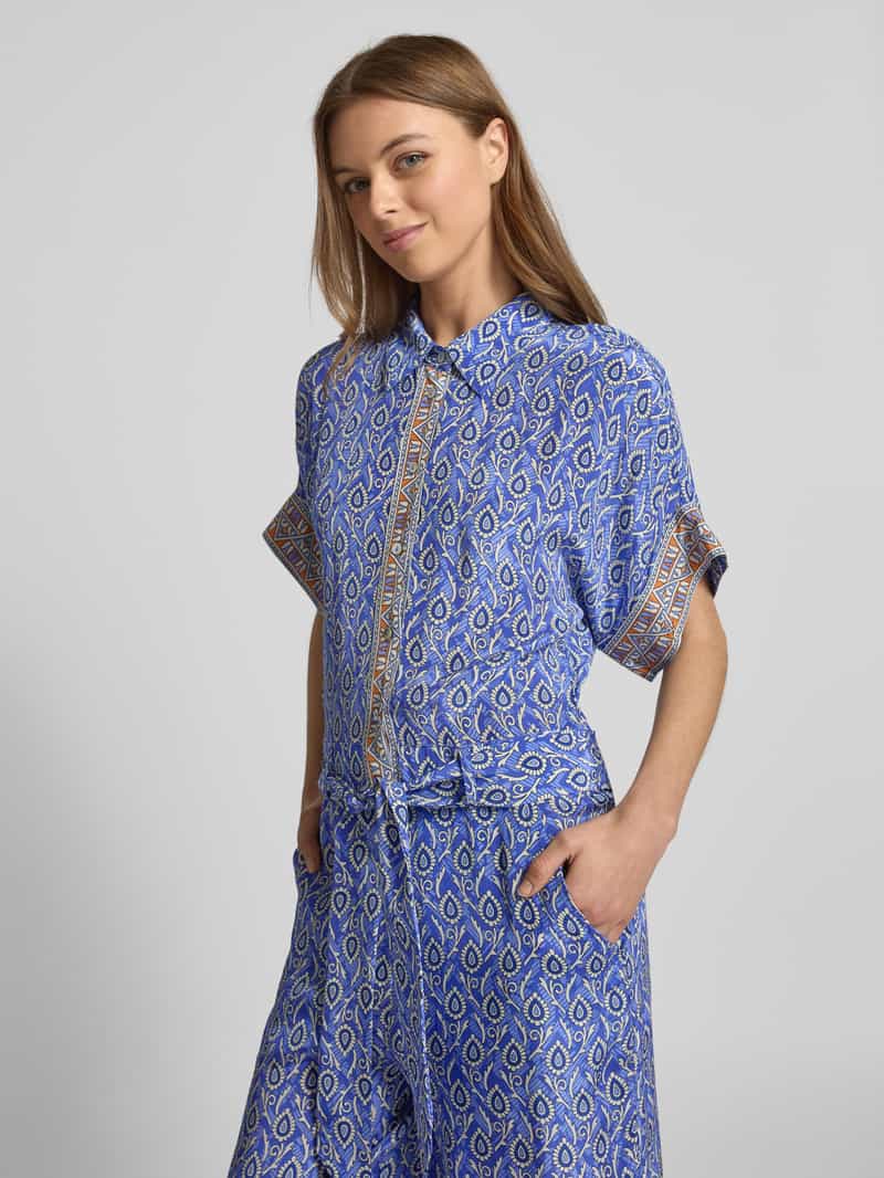LOLLYS LAUNDRY Jumpsuit van viscose met strikceintuur model 'Mathilde'