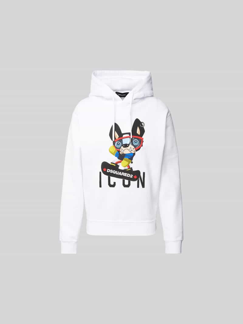 oversized hoodie van katoen