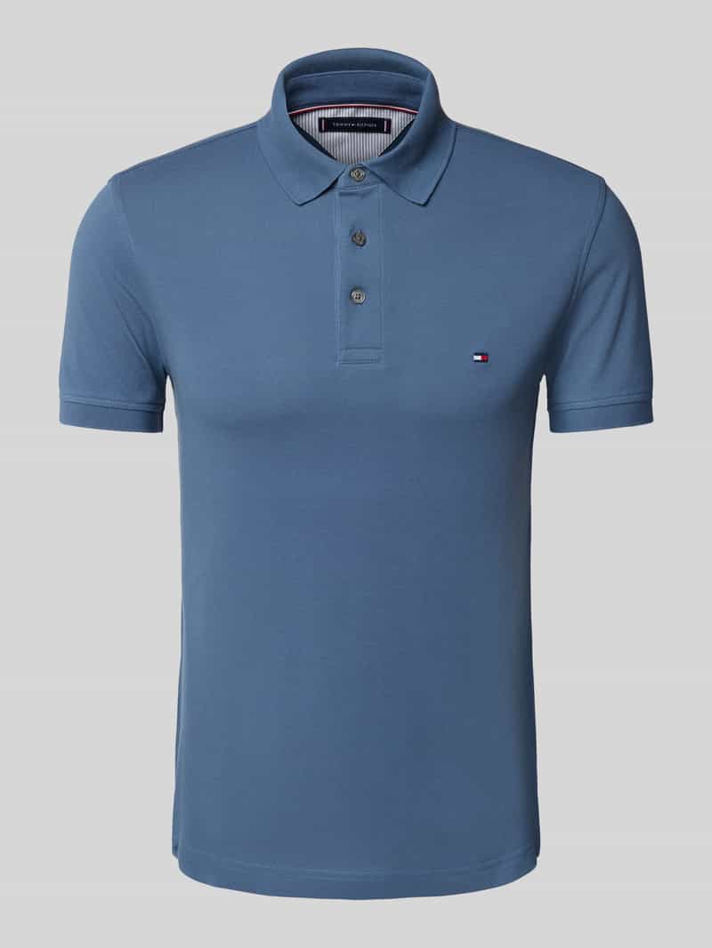 Tommy Hilfiger Slim fit poloshirt van een mix van katoen en elastaan