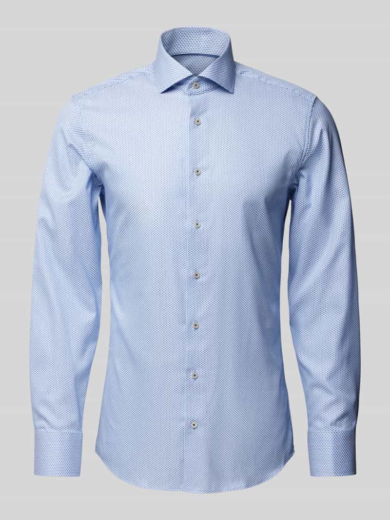 Eterna Slim fit zakelijk overhemd met haaikraag